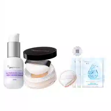 纽西之谜 水凝清润隔离霜散粉彩妆套装 控油持久保湿定妆 妆前乳修饰提亮肤色定妆