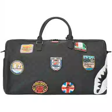 Sprayground Fashion Print PVC Travel Bag Black