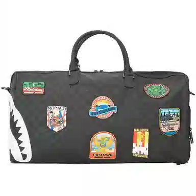 Sprayground Fashion Print PVC Travel Bag Black