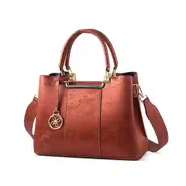 维尼奥 新中式提花刺绣国风时尚百搭气质精致 合成革 单肩斜挎手提包 女款 红色