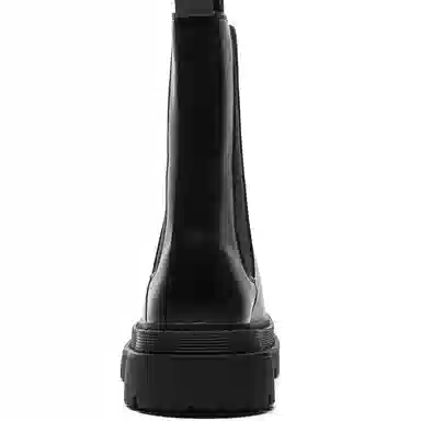 经典时尚工装增高烟筒切尔西 短筒 马丁靴 男款 黑色