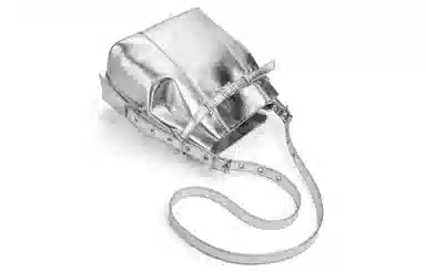 Charles & Keith Crossbody Bag Noir/Cream/Silver