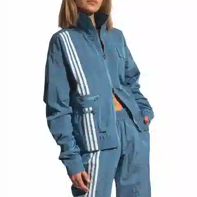 adidas x Ivy Park Classic Striped Jacket Blue