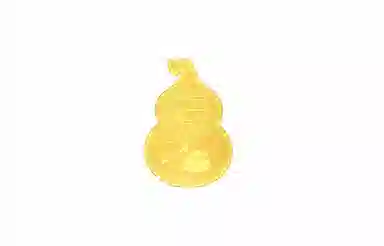 周六福 九华山联名系列 好运加一葫芦福禄招财事事圆满地藏王菩萨新中式攒金纪念转运收藏价值 手机金贴 挂件 男女同款情侣款