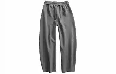 见川 宽松阔腿纯色休闲裤 男款 深灰