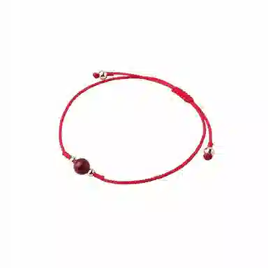 凤凰涅磐 “朱”事如意 本命年红绳紫金砂转运珠手工编织绳 可调节 不掉色#好运 朱砂 手绳 女款