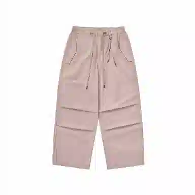 膨胀潮牌 成衣洗水宽松口袋阔腿休闲裤 男女同款