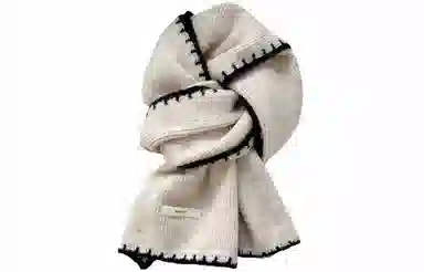 优幽兰 韩版百搭学生可爱纯色毛线针织保暖 时尚甜美 护颈防寒高级感休闲简约穿搭 绒线围巾 女款