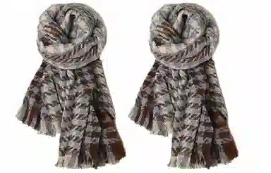 FREE RABBIT II Plaid Scarf