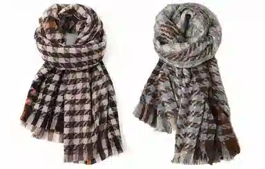 FREE RABBIT II Plaid Scarf