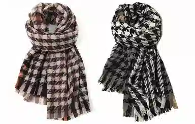 FREE RABBIT II Plaid Scarf