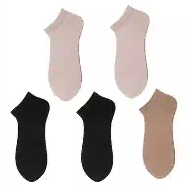 宜而爽 简约抗菌透气短袜 男款