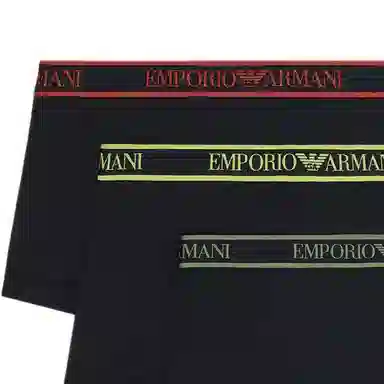 Emporio Armani Logo Boxer Briefs 3-Pack Black