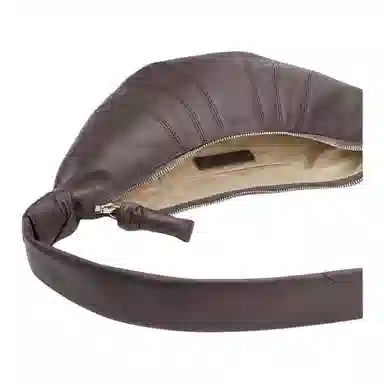 Lemaire Small Brown Leather Shoulder Bag