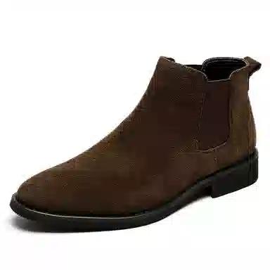 威世米邦 牛反绒 韩版百搭英伦风复古休闲工装 短筒 切尔西靴 男款