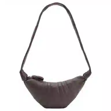 Lemaire Small Brown Leather Shoulder Bag