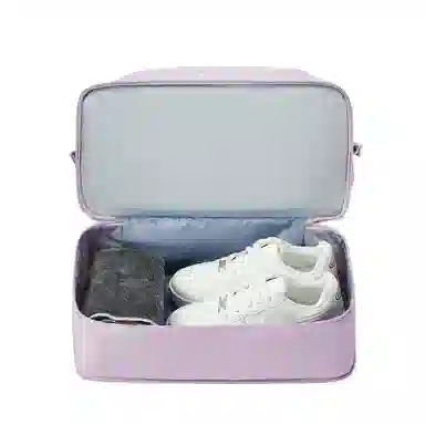 真维斯 时尚大容量多功能百搭高颜值短途旅游出差收纳可扩容 织物 旅行包健身包单肩包手提斜挎包 大号 男女同款 米色/米白