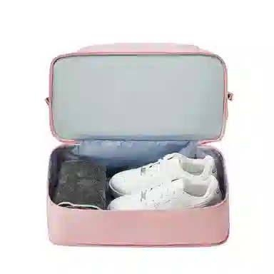 真维斯 时尚大容量多功能百搭高颜值短途旅游出差收纳可扩容 织物 旅行包健身包单肩包手提斜挎包 大号 男女同款 米色/米白