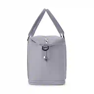 真维斯 时尚大容量多功能百搭高颜值短途旅游出差收纳可扩容 织物 旅行包健身包单肩包手提斜挎包 大号 男女同款 米色/米白