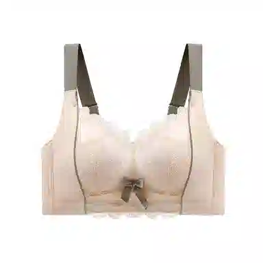 二三二三 小胸平胸不空杯中厚无钢圈聚拢专用纯欲性感舒适透气上托收副乳无痕防下垂调整型美背文胸 女款 组合装