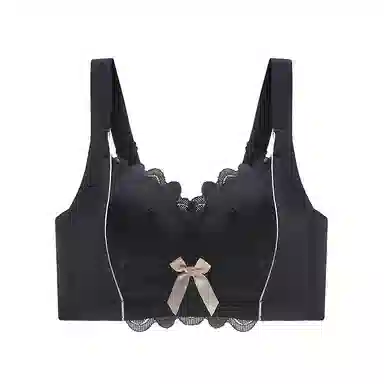 二三二三 小胸平胸不空杯中厚无钢圈聚拢专用纯欲性感舒适透气上托收副乳无痕防下垂调整型美背文胸 女款 组合装