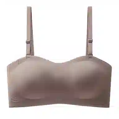二三二三 纯色肩带可拆卸无痕舒适透气聚拢收副乳防走光防滑防凸点防下垂无钢圈美背隐形文胸 女款 礼盒装