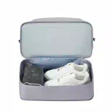 真维斯 时尚大容量多功能百搭高颜值短途旅游出差收纳可扩容 织物 旅行包健身包单肩包手提斜挎包 大号 男女同款 米色/米白