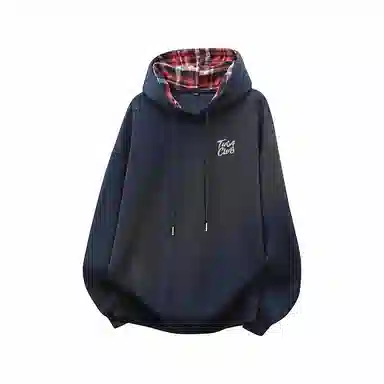 啄木鸟 美式高街复古背面印花休闲宽松卫衣 男女同款 黑色