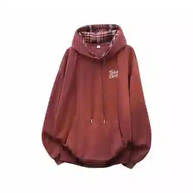 啄木鸟 美式高街复古背面印花休闲宽松卫衣 男女同款 黑色