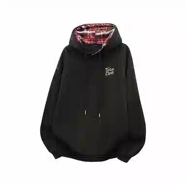 啄木鸟 美式高街复古背面印花休闲宽松卫衣 男女同款 黑色