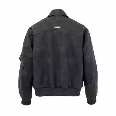 BENMYSHOWER Tie-Dye Baseball Jacket