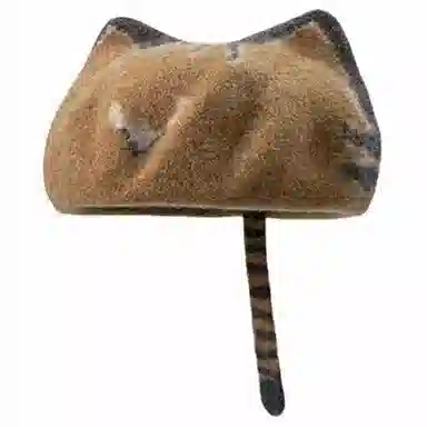 优莲茵 日系可爱猫耳朵时尚显脸小减龄可爱保暖画家帽 羊毛 贝雷帽 女款