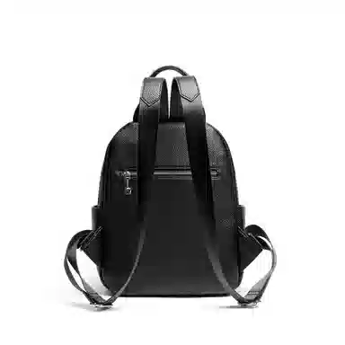 木林森 休闲简约学生书包韩版轻便实用上班通勤背包 聚氨酯 双肩包 常规 男女同款情侣款 黑色