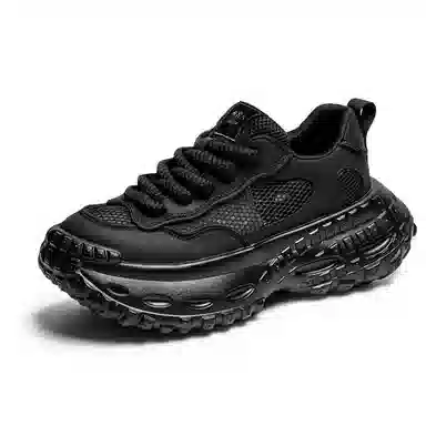 南极人 网布 舒适时尚百搭厚底 减震耐磨增高透气 低帮 老爹鞋 男款