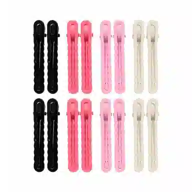 简应舒 多巴胺波浪一字夹碎发侧边刘海夹子头饰 金属 发夹 女款