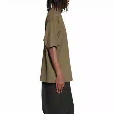 Balenciaga FW22 Logo T-Shirt Khaki Green