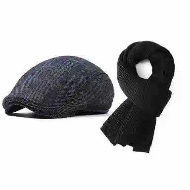 俞兆林 中年人爸爸帽子保暖加长护耳秋冬季鸭舌帽老人爷爷前进帽 轻薄款 贝雷帽 男款