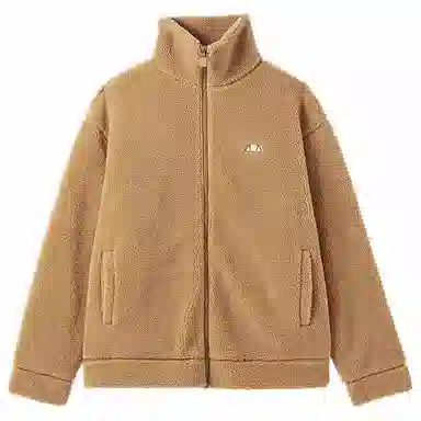 ellesse Teddy Fleece Jacket Deep Khaki