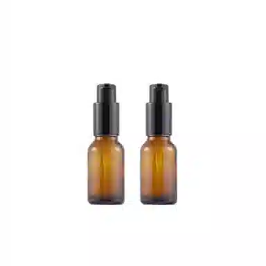 静玲珑 可上飞机茶色玻璃乳液喷雾瓶便携式分装瓶避光玻璃按压式旅行外出小瓶子套装