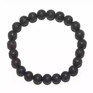 鶄鲤 老料紫黑油莲花珠 降真香 手串 男女同款情侣款