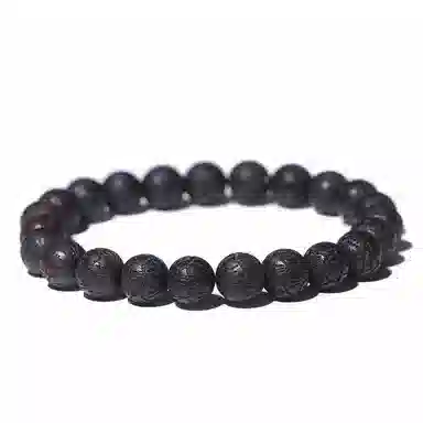 鶄鲤 老料紫黑油莲花珠 降真香 手串 男女同款情侣款