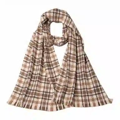 红豆 秋冬季保暖百搭 山羊绒 绒线围巾 女款