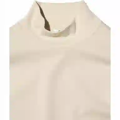 UNIQLO U Ribbed Turtleneck Pullover Beige