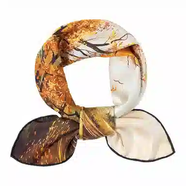 上海故事 青春 真丝中 （双面）芳茶雅韵 桑蚕丝 上架 女款 #礼盒装