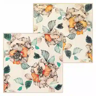 上海故事 青春 真丝中 （双面）芳茶雅韵 桑蚕丝 上架 女款 #礼盒装