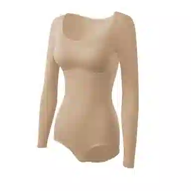 润微 显瘦美形方领打底连体衣 女款