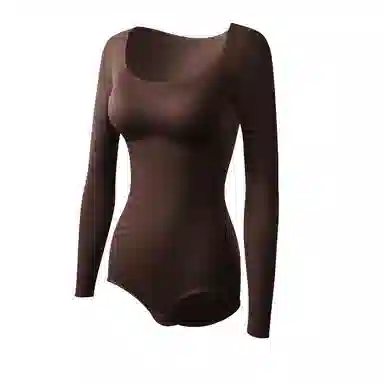 润微 显瘦美形方领打底连体衣 女款