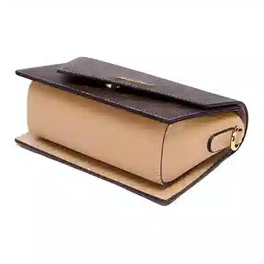 Marsalanti PVC Shoulder Bag Small Dark Brown Almond