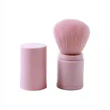 悦初美  黑色散粉刷便携款可伸缩带盖粉底化妆刷定妆高光腮红刷 修容