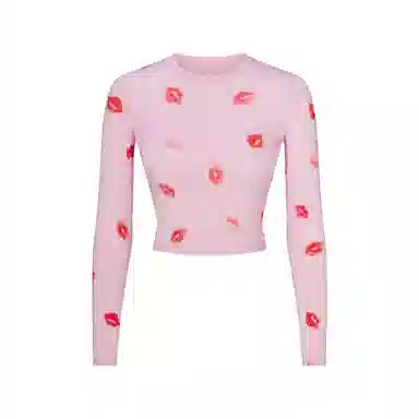 SKIMS Sleep Super Cropped Long Sleeve